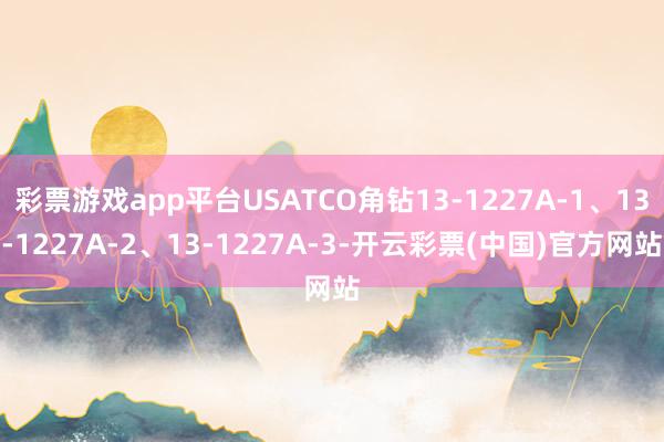 彩票游戏app平台USATCO角钻13-1227A-1、13-1227A-2、13-1227A-3-开云彩票(中国)官方网站